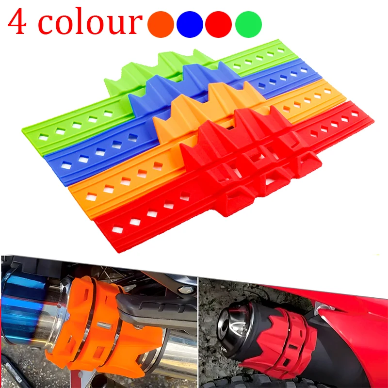 العالمي للدراجات النارية العادم أنابيب طرفية حامي ل SX SXF EXC CR CRF XR YZ WR TTR KX KLX RMZ RMX RM TC TE FC FE موتوكروس #1