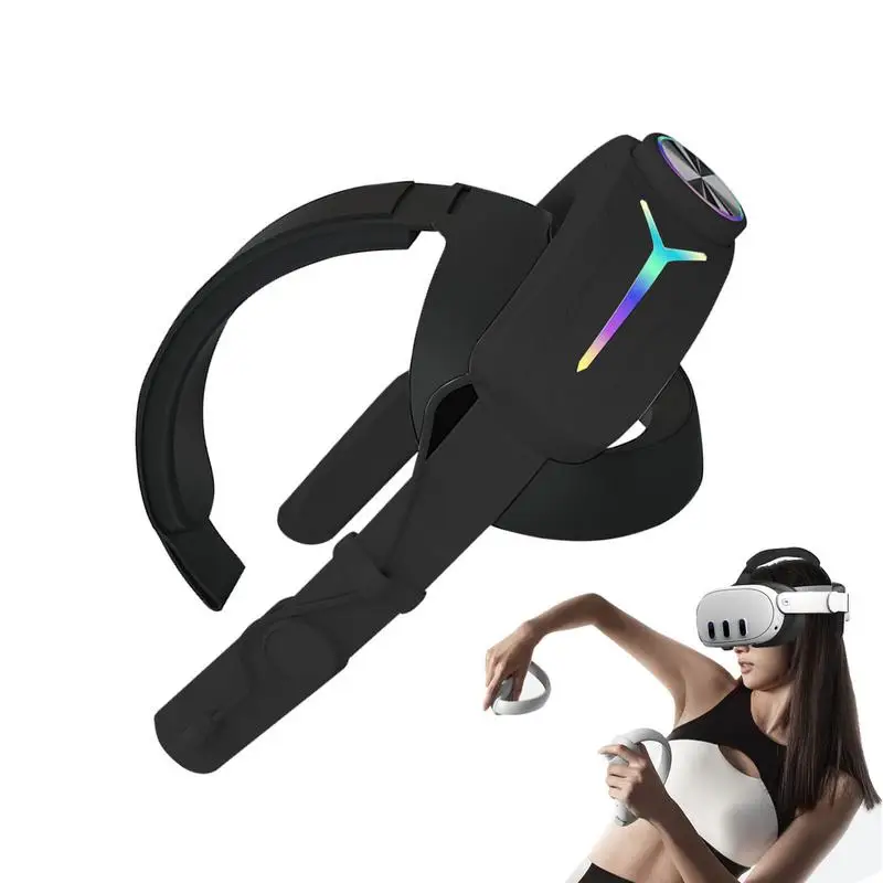 RGB Adjustable Alternative Head Strap LED Backlight Head Strap Accessories 8000mAh Rechargeable Comfort For 3 VR Headset