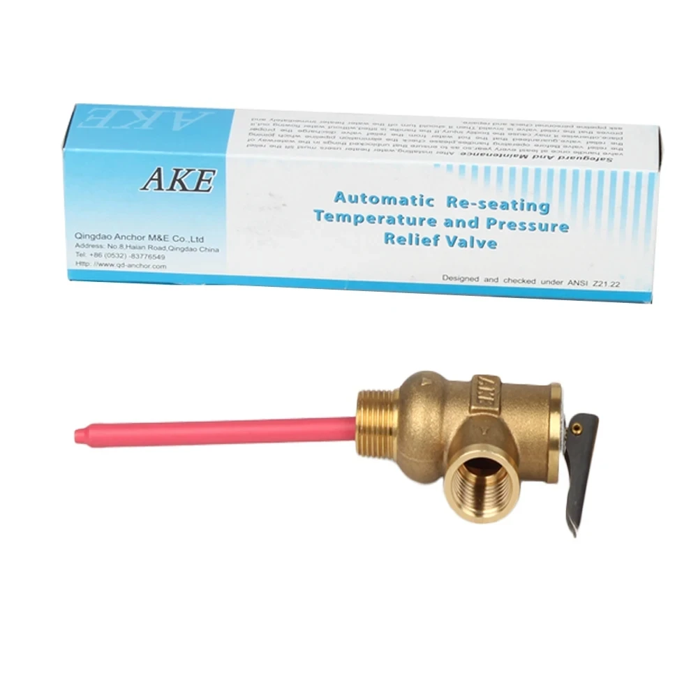 

BSP1/2"3/4"inch DN15 20 TP relief safety valve 87/101/116/145PSI TP valve 0.6/0.7/0.8/1Mpa Temperature and pressure safety Valve