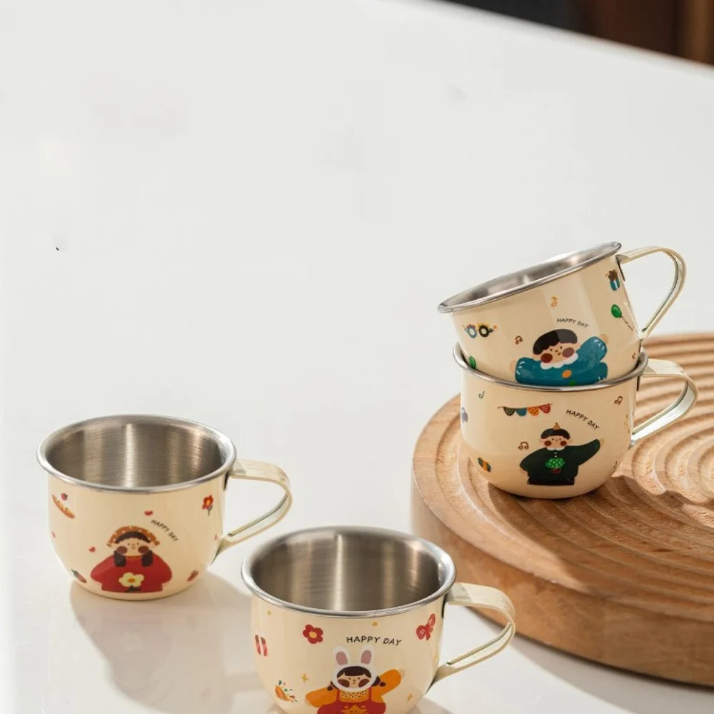 

Чашка для эспрессо из нержавеющей стали, 70 мл, с ручкой, изолированные чашки с двойными стенками, чашки Demitasse, кофейная чашка