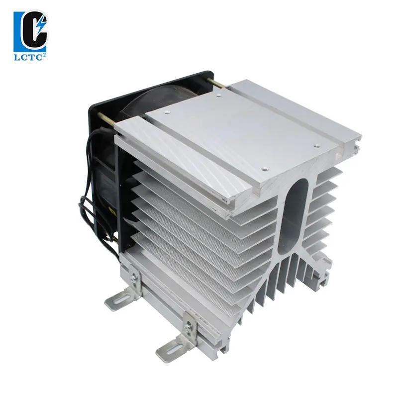 80A Y-110 Radiator Heat Sink With Fan For Three Phase SSR Solid State Relay