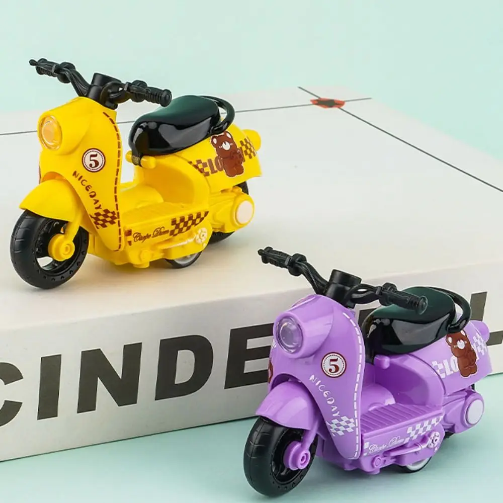 Miniature Alloy Motorcycle Model Inertia Diecast Simulation Motorcycle Toy Alloy Vehicle Toy Motorcycle Pull Back Toy