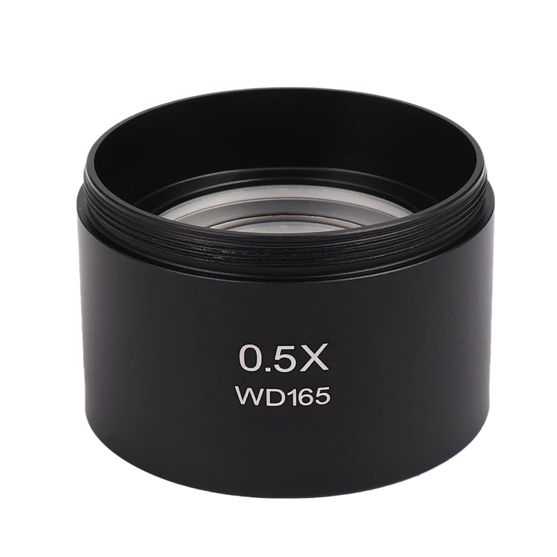 Wd165 0.5X Stereo Microscope Auxiliary Objective Lens Barlow Lens with 1-7/8 Inch(M48Mm)Mounting Thread-A73M