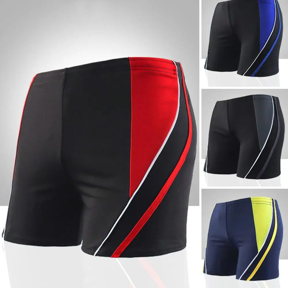 Inner Drawstring Swimming Trucks Shorts With Lining Mid-rise Fine Sewing Men Adult Hot Spring Swim Shorts Beachwear Swimwear