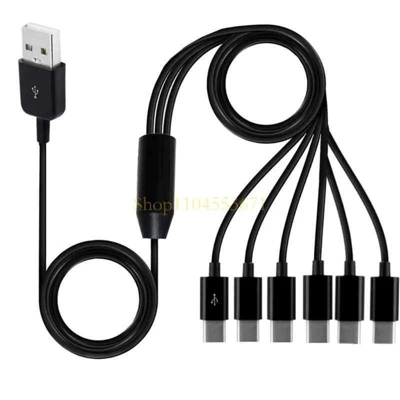 Best seller cavo ricarica USB 6in 1 USB2.0 a Typec USBC e Sync Data Line 6USBC
