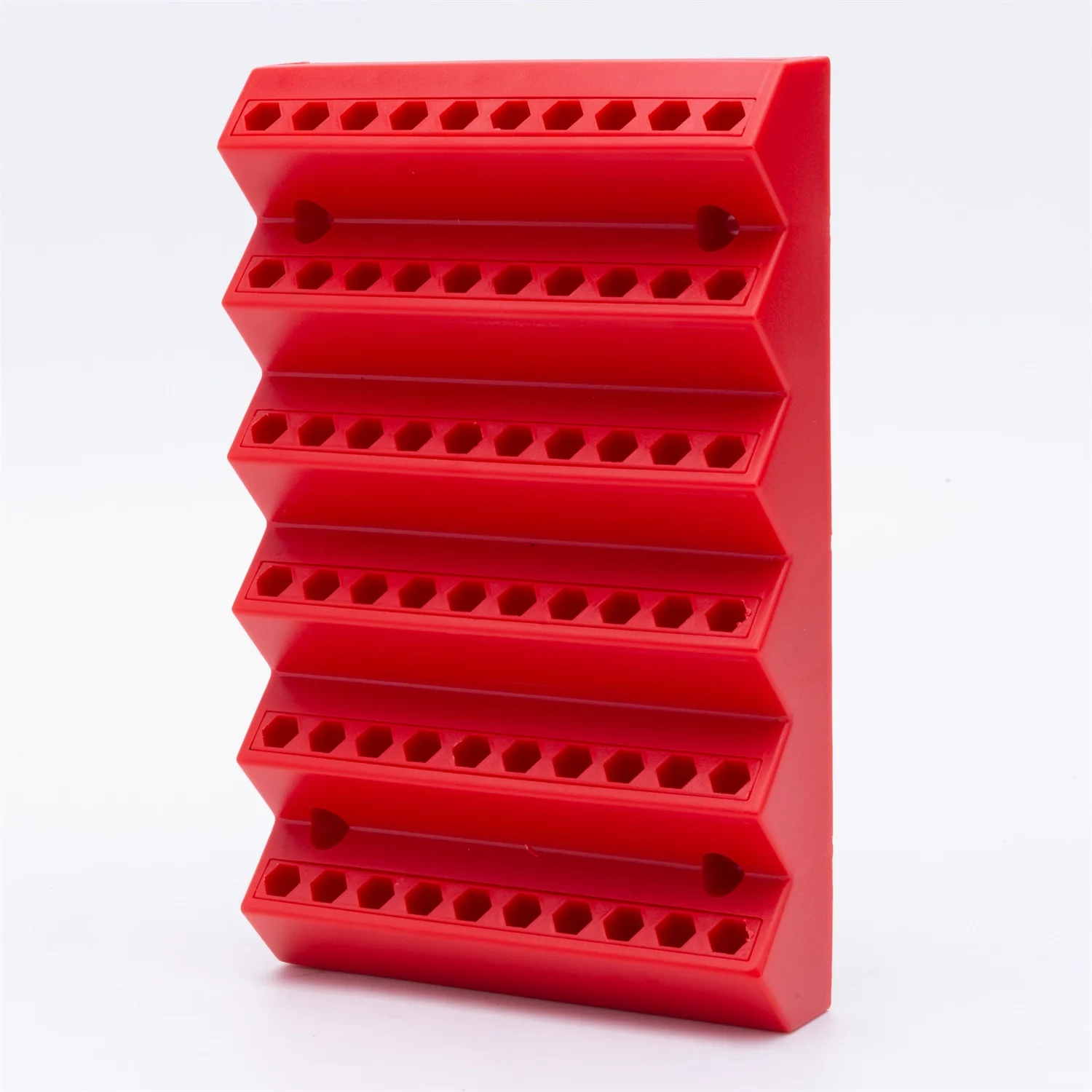 Multi-position Portable Electric Drill Bit Tool Organizer Rack Placement Base Hex Handle Drill Bit Storage Fixed Base