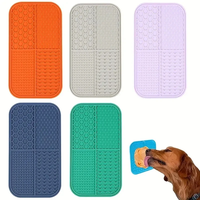 Pet supplies Silicone slow food licking pad Anxiety Relief Licking Mat for Dogs and Cats - Reduce Boredomand Promote Calmness