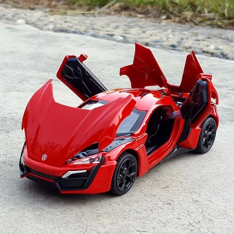 Simulation Lykan Hypersport Fast Alloy Car Model Diecasts & Toy Vehicles And  Cars Decoration Toys For Children Boy