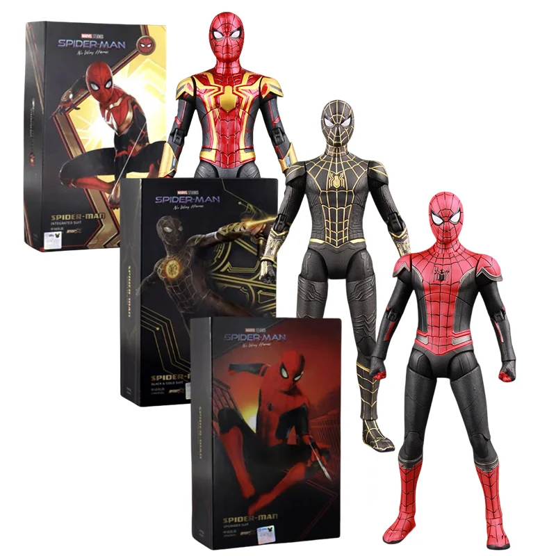 ZD Toy Spider-Man Action Figure Iron Man Toys No Way Home statue Model Doll Collectible kids for Toy Gift