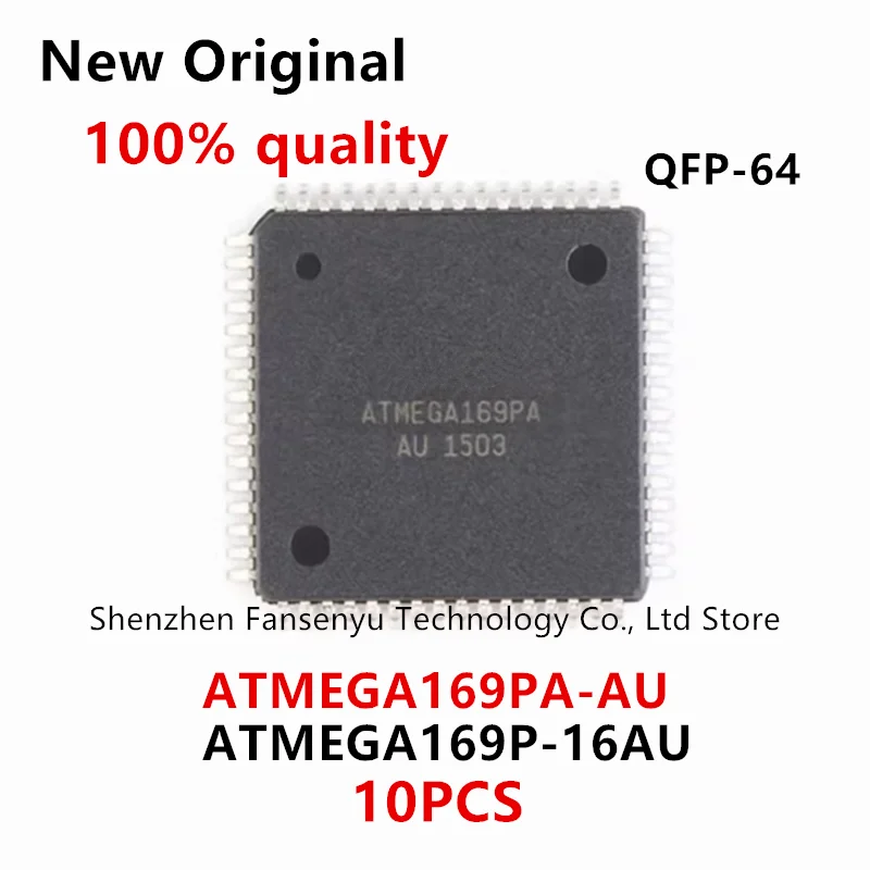 

(10piece)100% New ATMEGA169PA-AU ATMEGA169P-16AU ATMEGA169PA AU ATMEGA169P 16AU QFP-64 Chipset