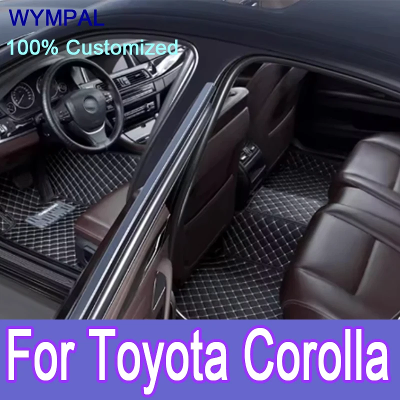 

Роскошные автомобильные коврики на заказ для Toyota Corolla Cross 2020-2022, авто роскошные кожаные мужские и женские автомобильные коврики с полным покрытием
