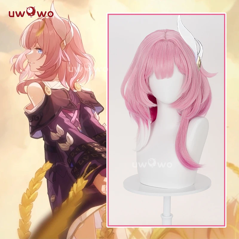 

UWOWO Cyrene Wig Game Honkai Star Rail Cyrene Cosplay Wig Short Pink Hair Halloween Wig