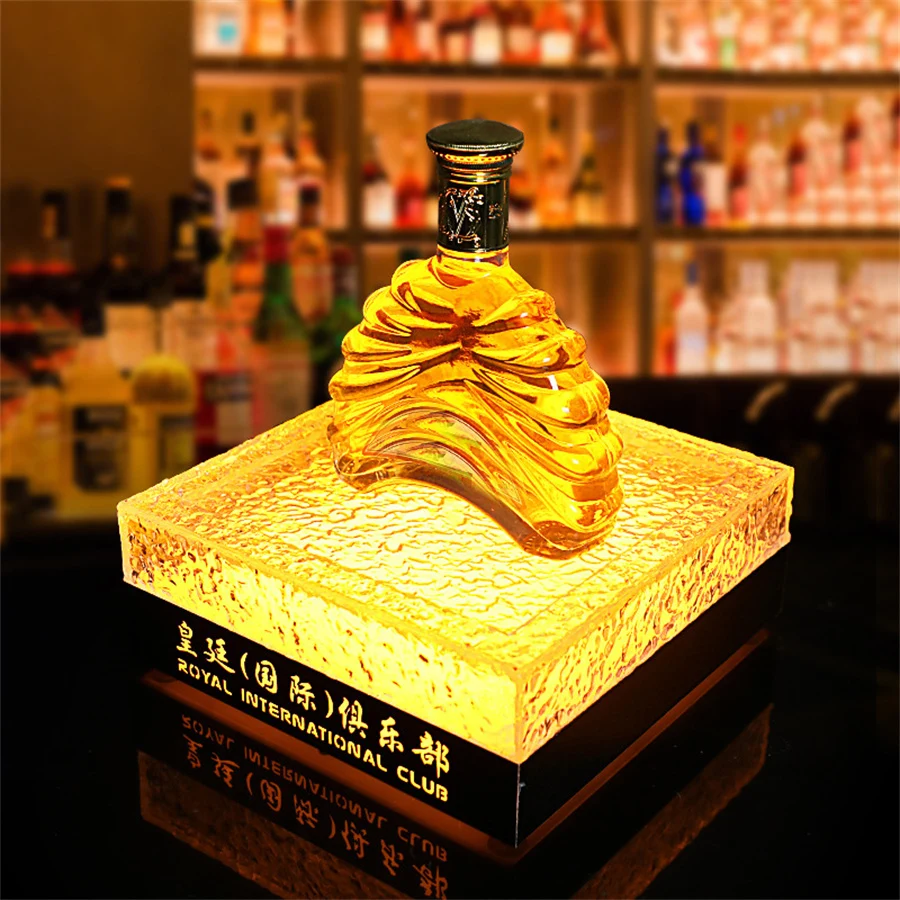 

Party Nightclub Bar Lounge Wine Bottle Display Wine Champagne LED Service Tray Beer Whisky Bottle Glorifiers VIP Wine Holder