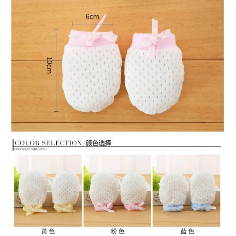 Baby Cotton Mittens Hand Glove Newborn Anti Scratch Breathable Baby Gloves for Newborns Guantes Para Bebe