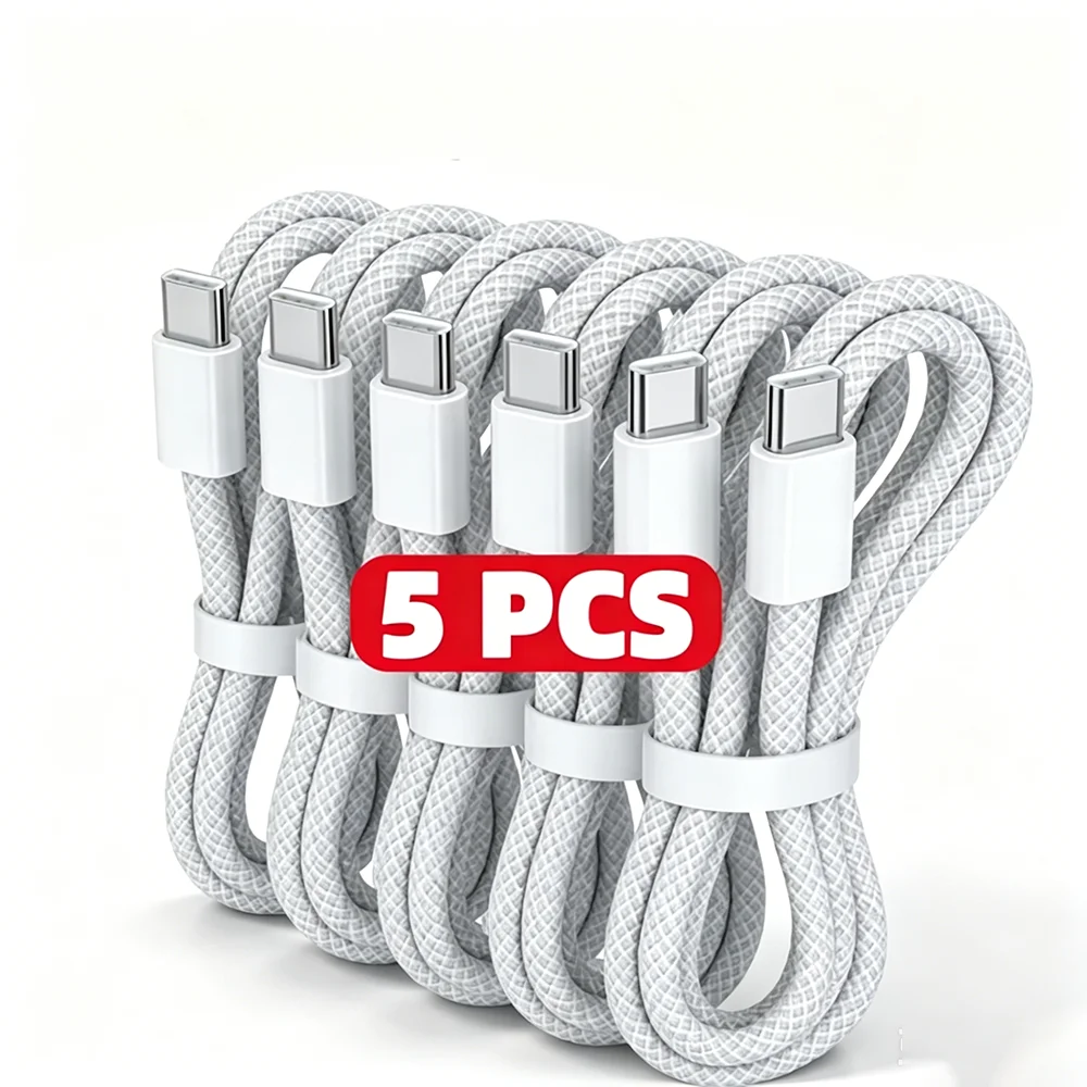 NNBILI 1/3/5PCS 100W Typ-C-zu-Typ-C-Kabel Datenkabel für iPhone 18 17 16 Samsung Xiaomi Schnellladekabel Typ-C Daten-Ladekabel