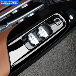 Door Armrest Window Glass Lift Button Panel Cover Carbon Fiber Pattern Trim For Mercedes Benz E Class W214 2024 Car Accessories