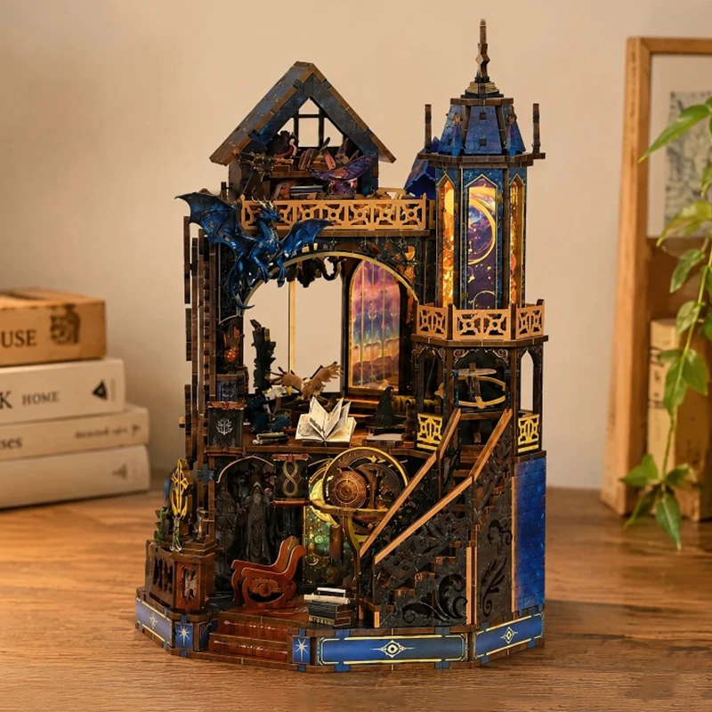 diy-wooden-miniature-model-kits-magic-star-dome-tower-cottage-3d-puzzle-dollhouse-with-furniture-for-friends-birthday-gifts