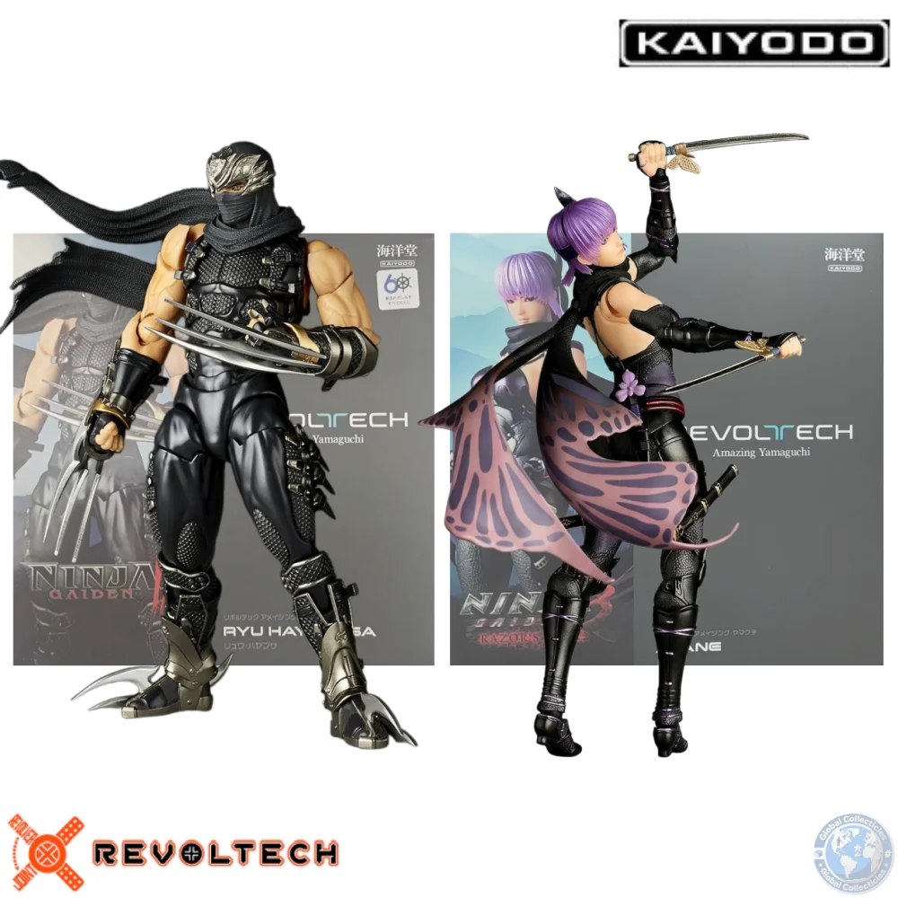 Licencia Oficial de KAIYODO de Ayane / Ryu Hayabusa con Piezas Intercambiables y Múltiples Accesorios, Regalo para Coleccionistas