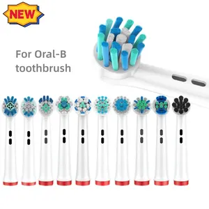 4 Buah Kepala Sikat Gigi Elektrik Bulu Dupont Memutihkan Gigi / Pembersihan Harian / Pembersihan Presisi / Perawatan Lembut Fungsi Gigi untuk Oral B 10 kepala sikat gigi penjualan terbaik - №