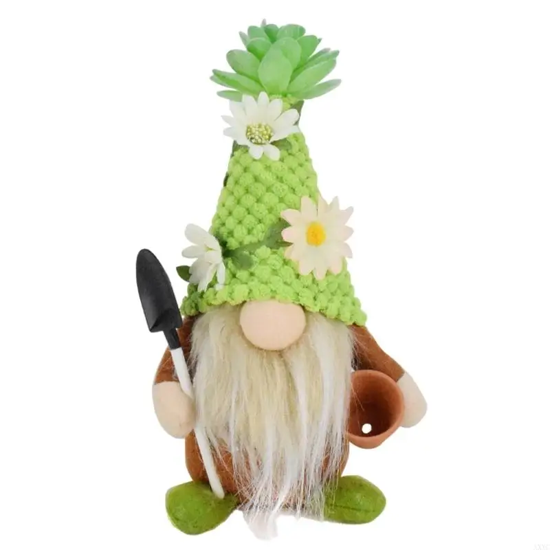 

AXYC No Face Gnomes Cactus for Home Decorations Tiered Tray Accessories Stylish Polyester Dwarf Figurine Accessory
