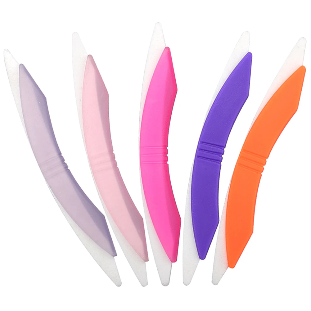 

5Pcs Nail File Tool Curved Arch Design Double Ended Buffing Files for Acrylic Natural Nails Manicure Curved Nail File
