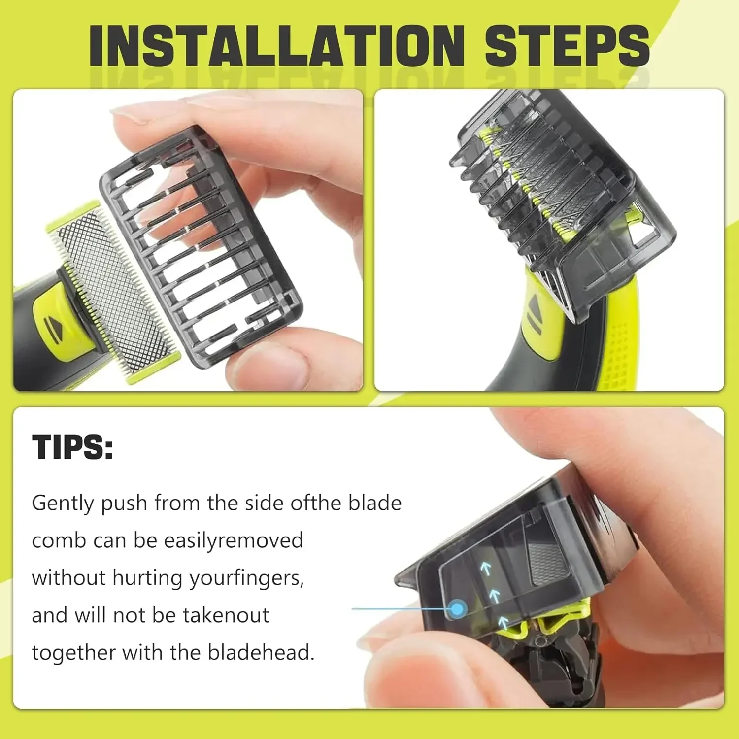 Guide Comb Guards Fit for QP2520, QP2530, QP2620, QP2630, QP6510, QP6520 Face Hair Clippers Beard Trimmer Shaver image 3