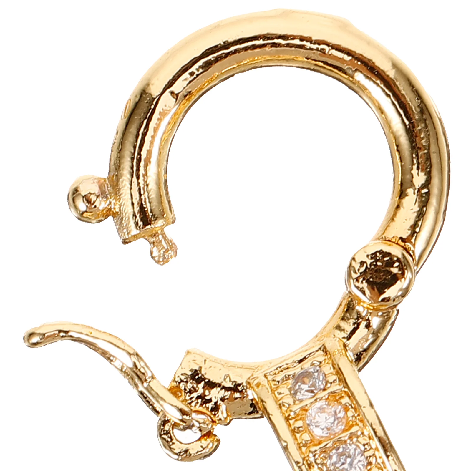 

5 Pcs Bracelets Universal Buckle Jewelry Attachment Micro Setting Golden Copper