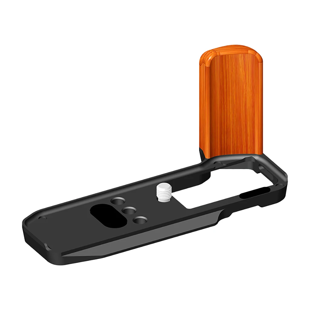 Быстросъемная пластина для Fuji XM5, деревянная ручка с винтом 1/4 для камеры Fujifilm X-M5, алюминиевая основа, L-образная монтажная пластина