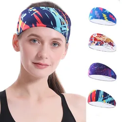 Sports Headbands Sweatband Stretch Elastic Fitness Gym Running Yoga Hair Bands Non-slip Outdoor Sports Tennis Headwrap Headwear