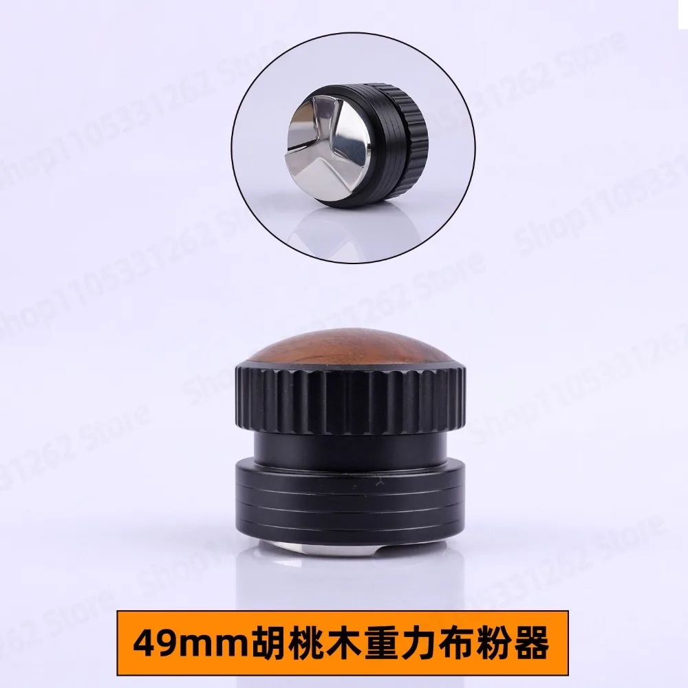 49mm Coffee Distribution Tool Constant Force Spring Tamper Set With Base For Delonghi Portafilter Accessories 5