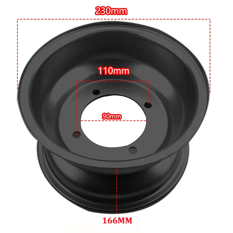 3&4 holes 8 inch Rear wheel Hub Rims For 110cc125cc 150cc 200cc 250cc ATV Go kart UTV Buggy Quad Dirt Bike 8
