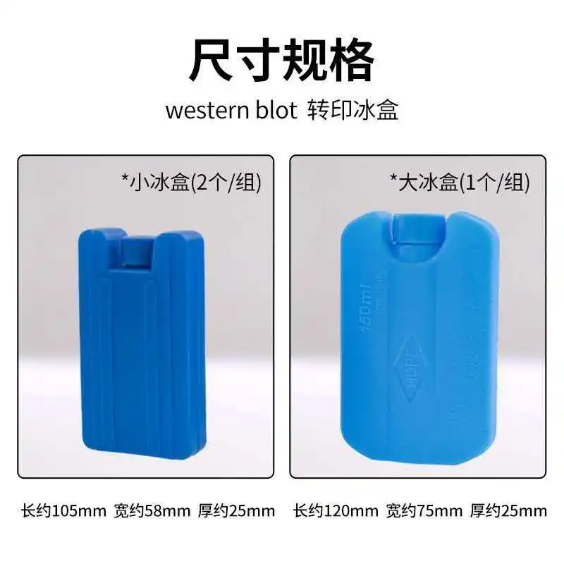 Western blot transfer printing ice box WB electric to small ice box electric to rotating film wet to rotating ice bag universal