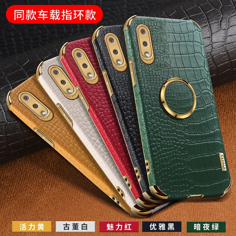 Luxury Original Crocodile Texture Leather Phone Case For Samsung Galaxy A02S A02 S GalaxyA02 cover Protective Phone Shell Case