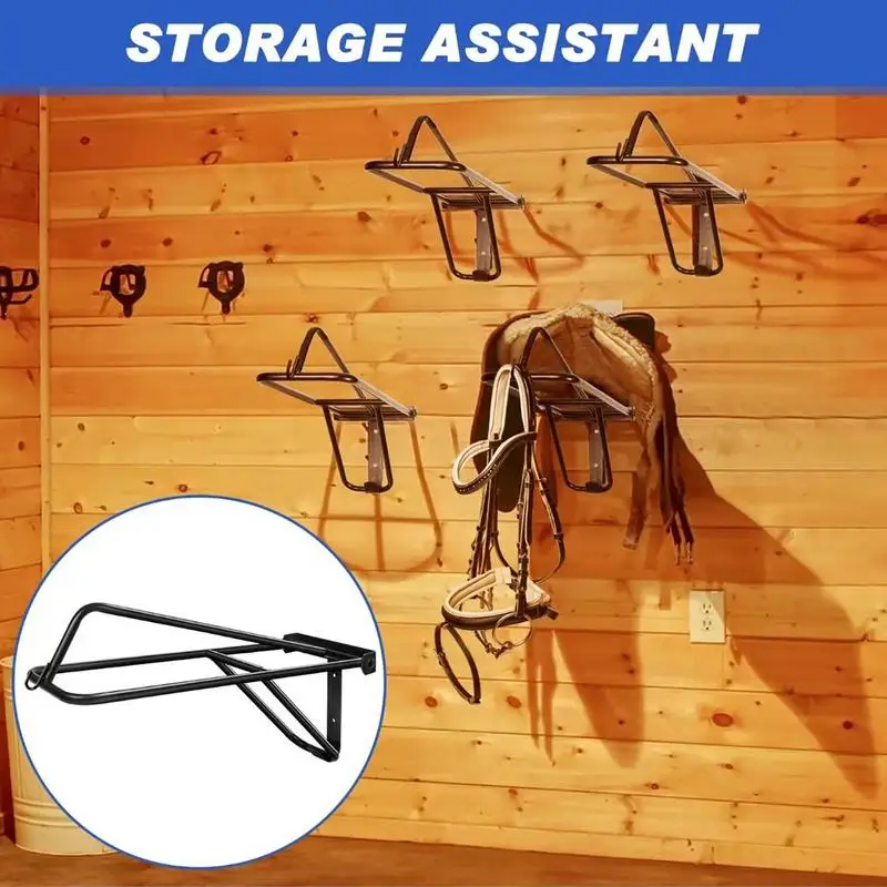 Portable Saddle Rack Wall Mounted Saddle Stand Multipurpose Saddle Storage Rack Saddle Pad Rack Versatile Western Saddle Rack