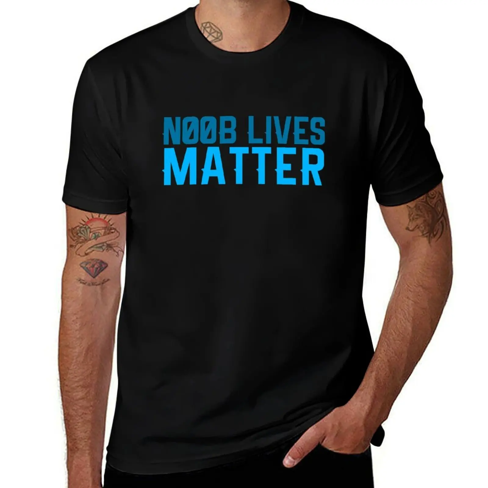 

Noob lives matter T-Shirt plus sizes graphics anime clothes mens graphic t-shirts big and tall
