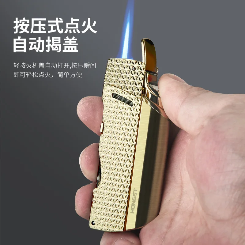 

Chenyuan Knife Set Single Straight Charge Inflatable Lighter Cigar Clamp Advanced Business Gift Smoking Set Clipper