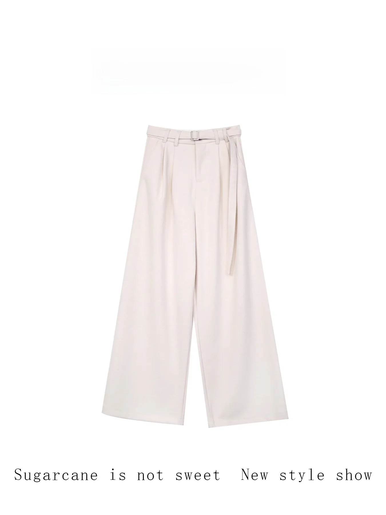 

New Chinese Sle High Waist Loose Straight Leg Wide Leg Pants Banana Pants Women Autumn Winter Thiened Polyester Fiber