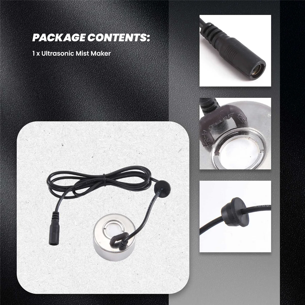 

Ультразвуковой туманообразователь, фонтанчик для воды, распылитель, увлажнитель воздуха 24 В, хит продаж