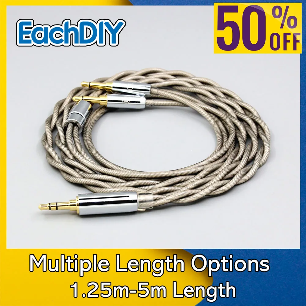 

Type6 756 core 7n Litz OCC Silver Plated Earphone Cable For Denon AH-D7200 AH-D5200 AH-D9200 AH-D600 AH-D7100 LN007842