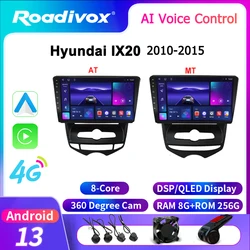 roadivox Android car radio for Hyundai IX20 2010 2015 stereo GPS Navigation video Multimedia Player tape recorder no 2din