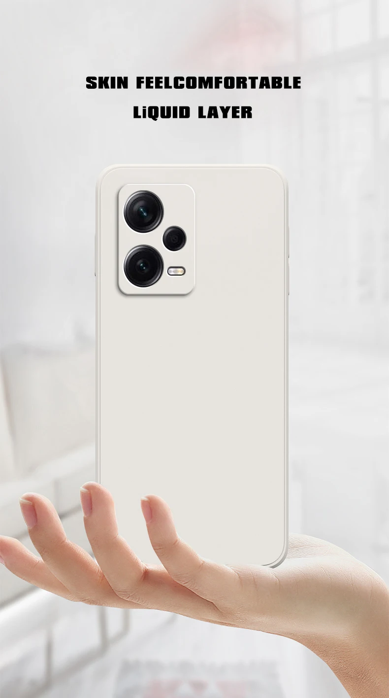 Quadratische matte Silikonhülle für Xiaomi POCO X5 X5PRO 5G Soft Fundas Poco X5 Pro 5G Matte Basic Cases Caqas – Detail 3