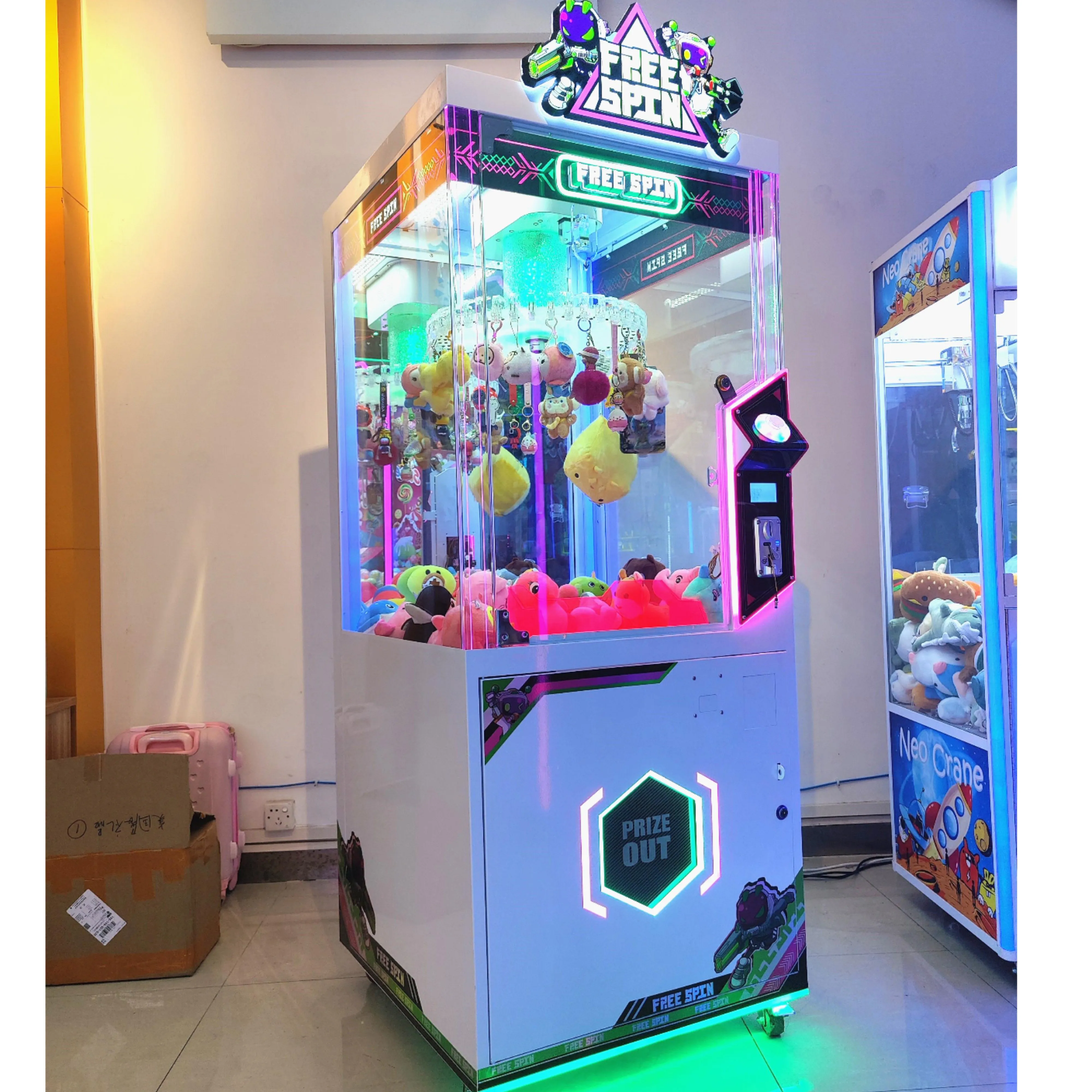 Coin Operated Games, Free Spin Clipping Machine, Arcade Game, Newest Design, Fun Entertainment Equipment