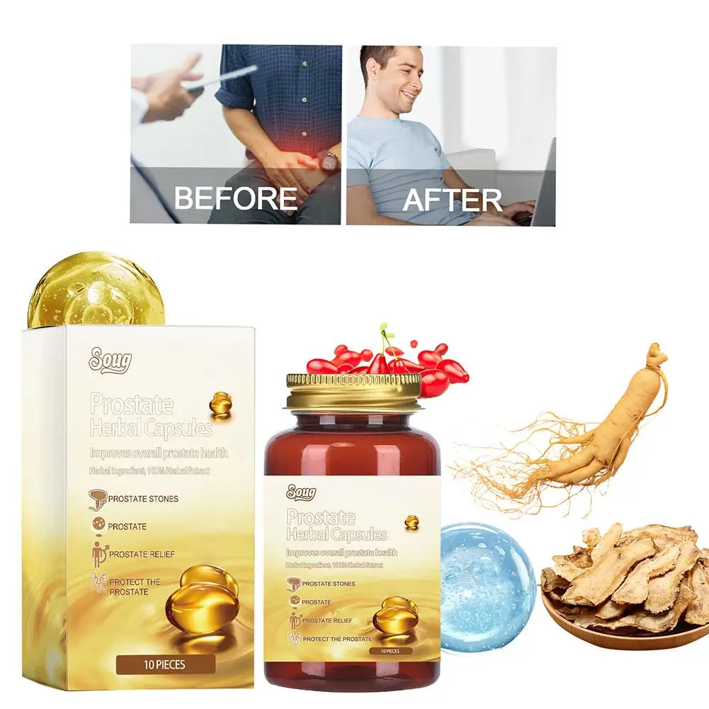 كبسولات عشبية طبيعية من البروستاتا الراقية من سوج، كبسولات مزيل الأعراض في حالات الطوارئ للبروستاتا للرجال، رعاية صحية للجسم #3