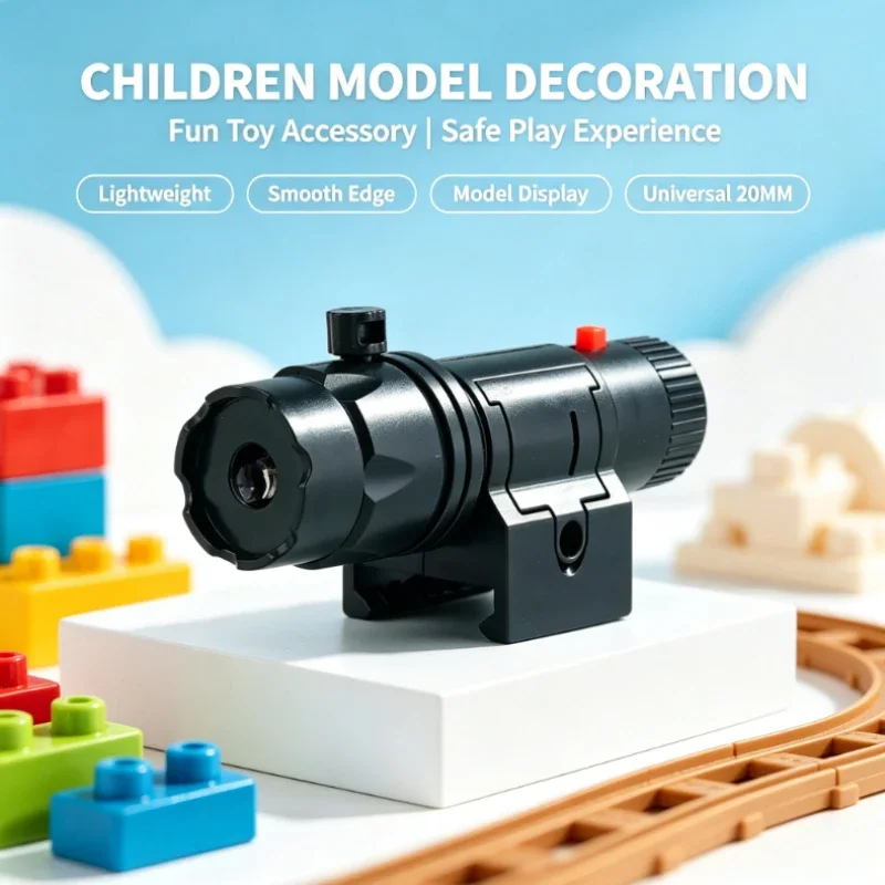 Mini Cylindrical Decor Illumination Accessory with Mounting Bracket, Simple Operation Lighting Module, Delicate Craft Ornament