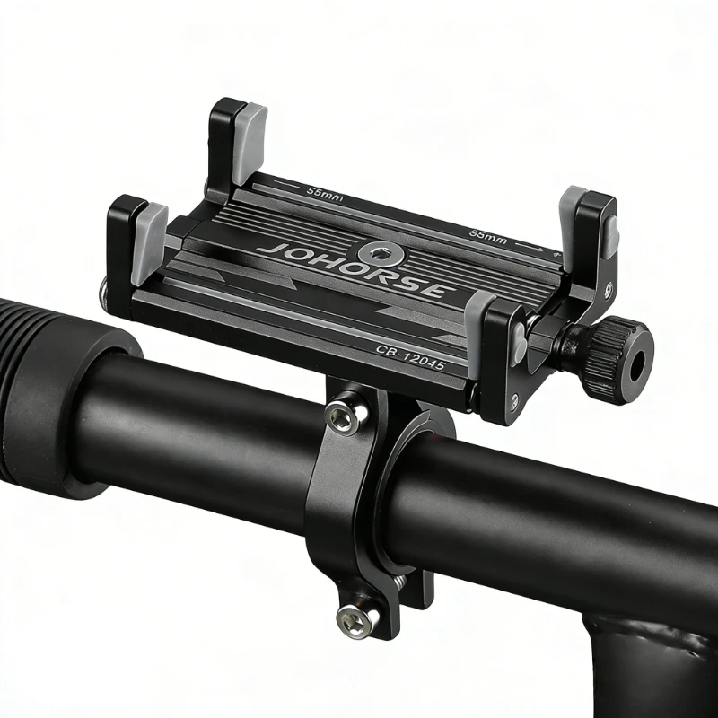 

Aluminum Alloy Bike Phone Mount Shockproof Anti-Shake Handlebar Holder For Mountain Bike Motorcycle Cycling Delivery Navigation