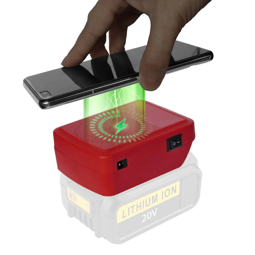 

Wireless Battery Charger Adapter Wireless Charger Adapter For Einhell Power X-Change Series 18V Battery Tool Parts