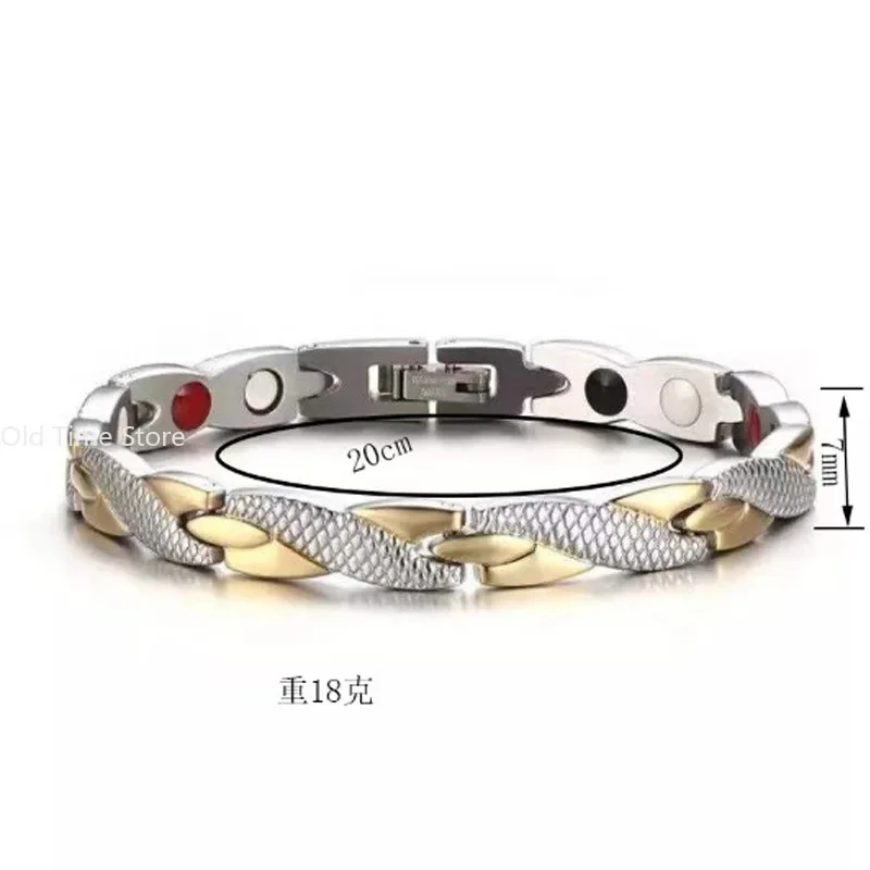 Detachable Magnetic Bracelet Pain Relief Blood Circulation Therapy Bracelet Alloys Slimming Weight Loss Bracelet Mens Women