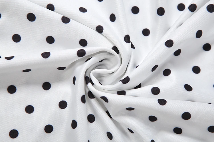 Weird Puss Sexy Mode-Playsuits für Damen, Polka-Dot-Print, quadratischer Kragen, lange Ärmel, figurbetont, Pfirsichfarben, für Mitternachtsclub-Partys – Detail 11