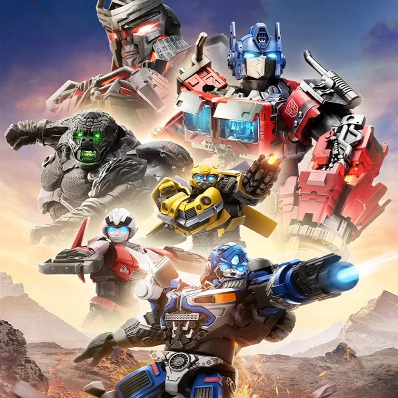Blokees transformação optimus prime primal megatron bumblebee arcee penugem nemesis prime figura de ação montagem brinquedos presentes