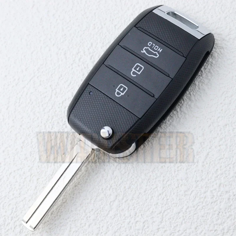 3 Buttons Replacement Car Key Case Cover Fob Housing for Kia KIA K2 K3 K5 Carens Cerato Forte Car Flip Folding Key Shell